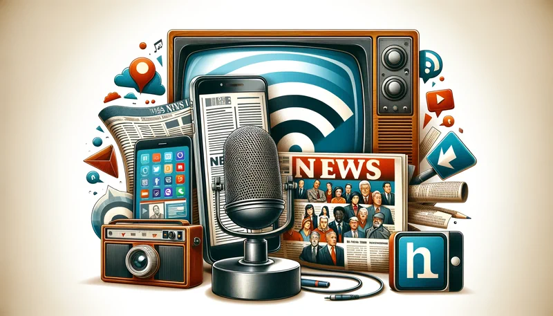 Olika medier för nyheter