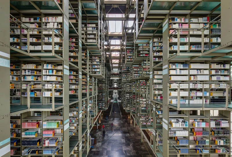 Biblioteca vasconcelos i mexiko city - ett flytande mirakel