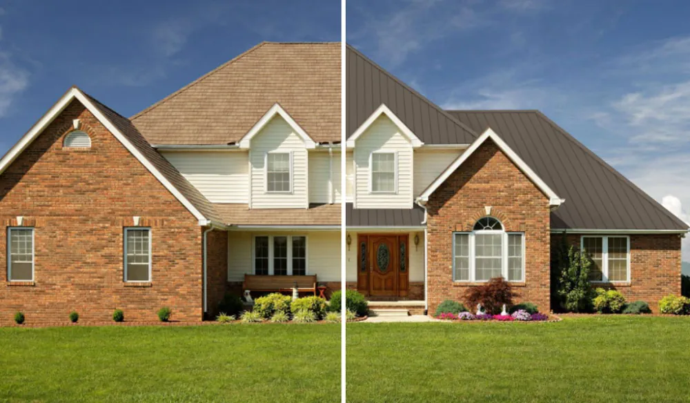 plåttak eller tegeltak