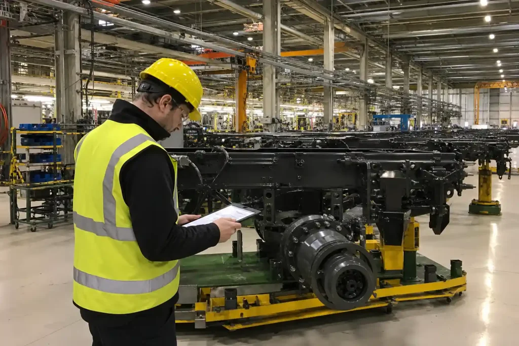 Industriarbetare granskar dokument på fabriksgolv i norra Sverige medan Stockholm glänser resten av landet halkar efter.